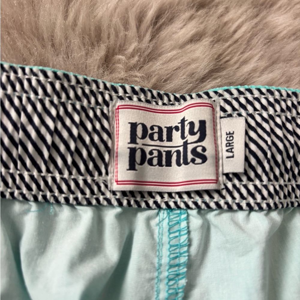 Vibrant Teal Men's Swim Trunks - Picture 5 of 6